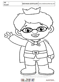 daniel-tiger boyama sayfaları